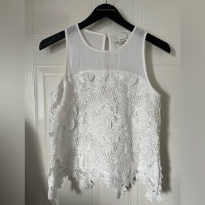 GREYLIN White Floral Blouse